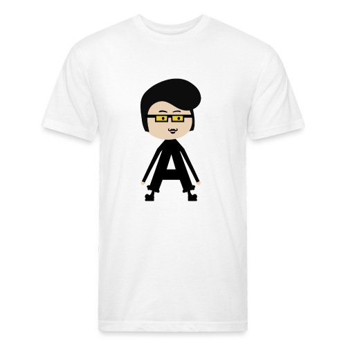 Alphabet Letter A - Extra Long Arms Anders - Men’s Fitted Poly/Cotton T-Shirt