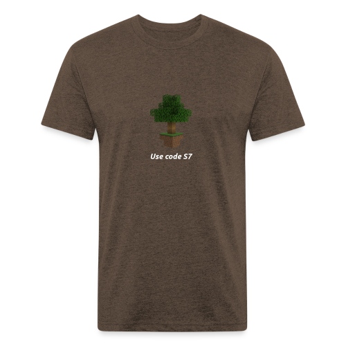 Oak Plank Tree - Men’s Fitted Poly/Cotton T-Shirt