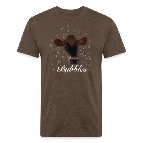 Bubbles, White Version - Unisex Poly/Cotton T-Shirt