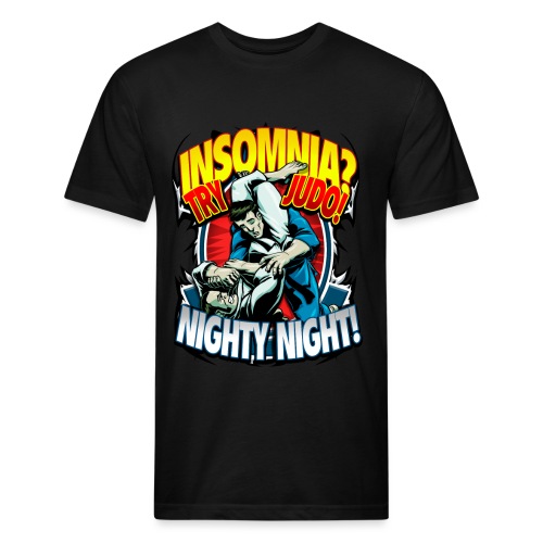 Judo Shirt - Insomnia Judo Design - Fitted Cotton/Poly T-Shirt by Next Level