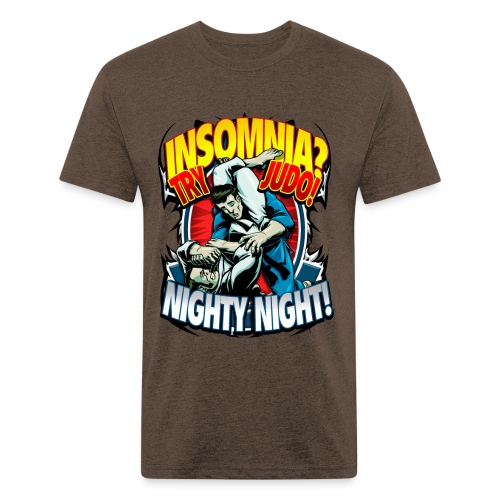 Judo Shirt - Insomnia Judo Design - Fitted Cotton/Poly T-Shirt by Next Level