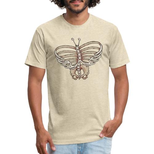 Butterfly skeleton - Fitted Cotton/Poly T-Shirt by Next Level