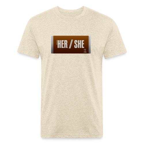 Her/She Bar! - Fitted Cotton/Poly T-Shirt by Next Level