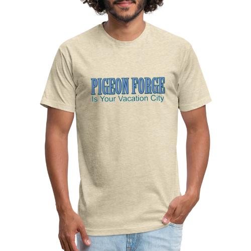Pigeon Forge Is Your Vacation City Logo - Fitted Cotton/Poly T-Shirt by Next Level