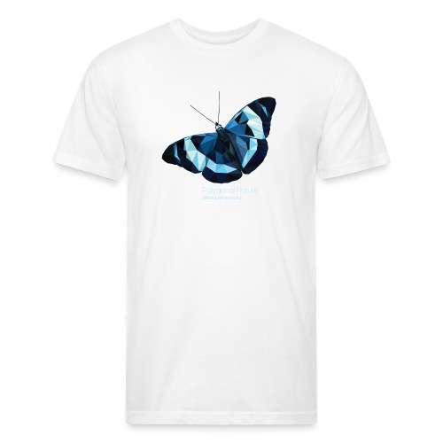 polygon butterfly EBN - Fitted Cotton/Poly T-Shirt by Next Level