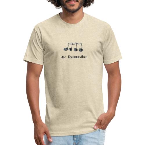 music notes - Fitted Cotton/Poly T-Shirt by Next Level
