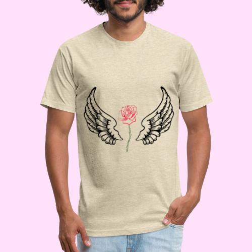 rose flight - Men’s Fitted Poly/Cotton T-Shirt
