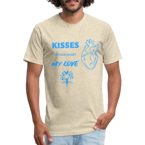 Kisses To Your Heart - Unisex Poly/Cotton T-Shirt