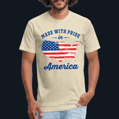 Made with pride in America - Unisex Poly/Cotton T-Shirt
