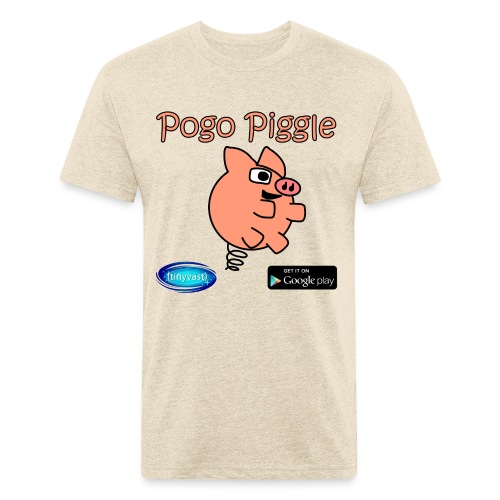 Pogo Piggle - Fitted Cotton/Poly T-Shirt by Next Level