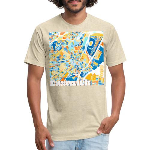 Elizabeth Block Map - Unisex Poly/Cotton T-Shirt