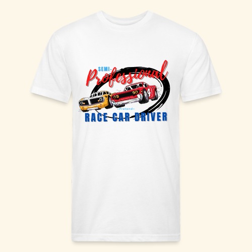 Semi-professional pretend race car driver - Men’s Fitted Poly/Cotton T-Shirt