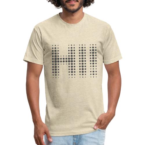 HI! (dark color) - Unisex Poly/Cotton T-Shirt