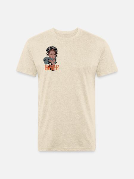 "Simplicity" - Unisex Poly/Cotton T-Shirt - heather cream