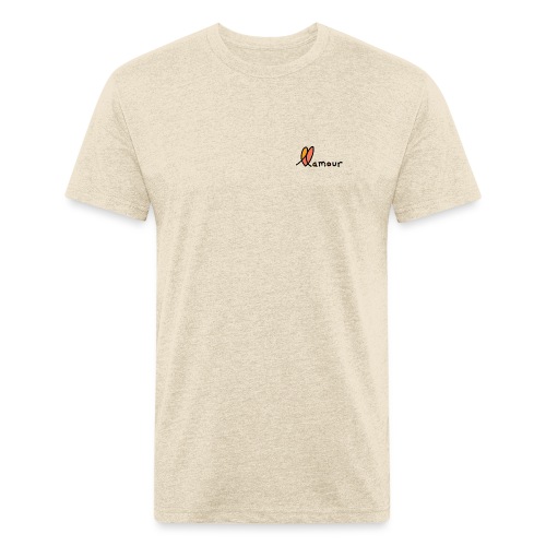 llamour logo - Men’s Fitted Poly/Cotton T-Shirt