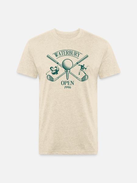Waterbury Open - Unisex Poly/Cotton T-Shirt - heather cream