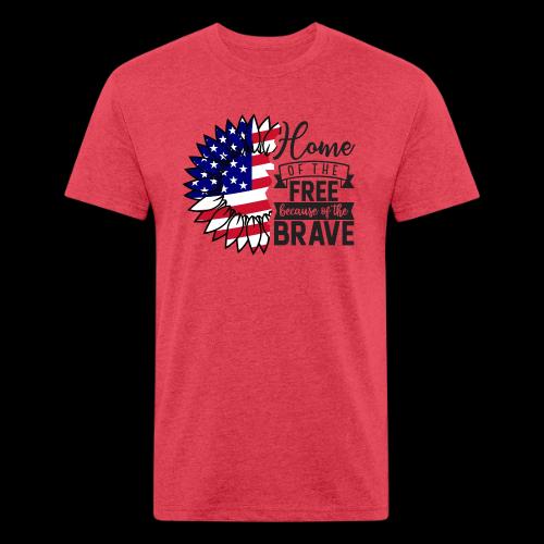Home the free because of the brave - Unisex Poly/Cotton T-Shirt