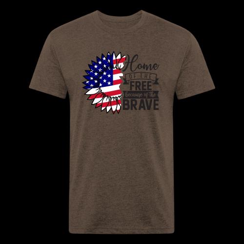 Home the free because of the brave - Unisex Poly/Cotton T-Shirt