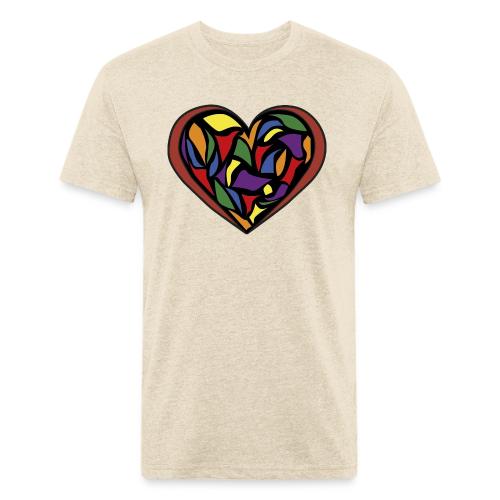 crystal heart 2 - Unisex Poly/Cotton T-Shirt