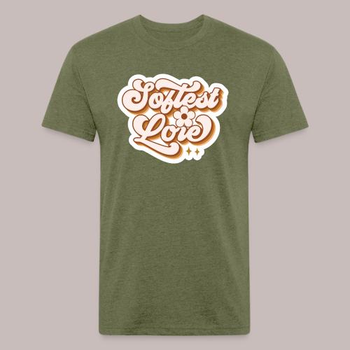 Softest Lore Bubble Letters - Men’s Fitted Poly/Cotton T-Shirt