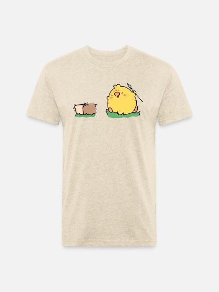 Bread Hunting - Unisex Poly/Cotton T-Shirt - heather cream