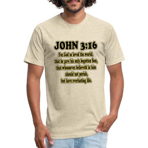 John 316 - Men’s Fitted Poly/Cotton T-Shirt