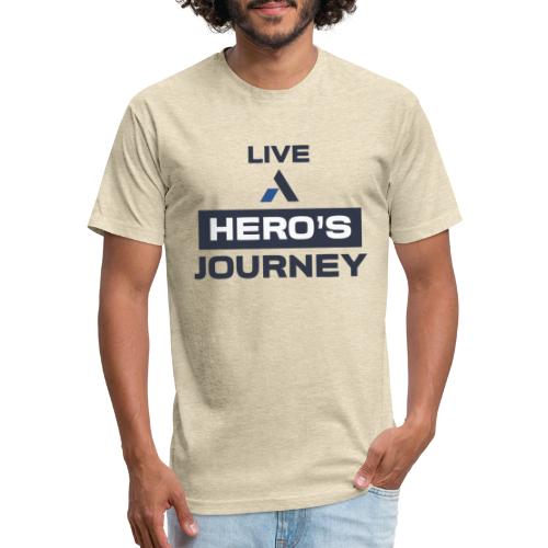 live a hero s journey 2 01 - Men’s Fitted Poly/Cotton T-Shirt