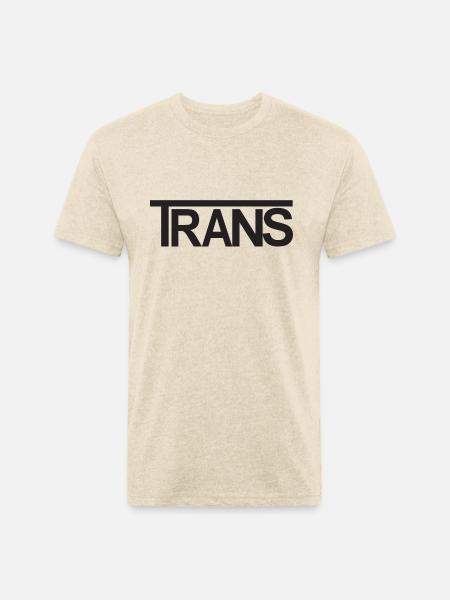 TRANS Design - Unisex Poly/Cotton T-Shirt - heather cream
