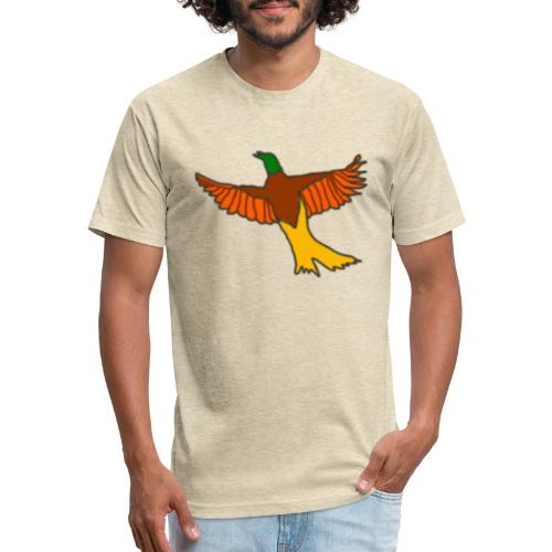Disco Birb - Men’s Fitted Poly/Cotton T-Shirt