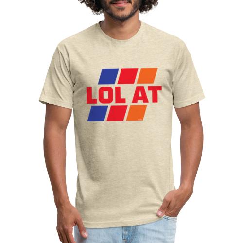 LOL AT Retro Stripes - Men’s Fitted Poly/Cotton T-Shirt