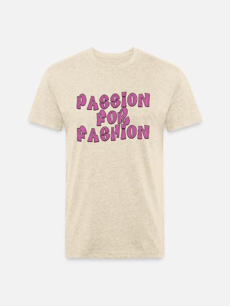 Passion for fashion - Unisex Poly/Cotton T-Shirt - heather cream