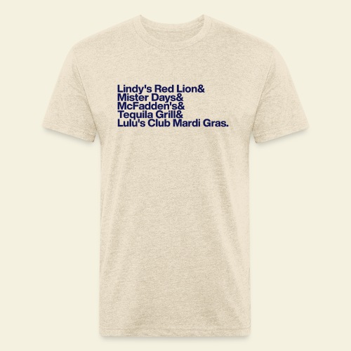 Bars of Foggy Bottom - Fitted Cotton/Poly T-Shirt by Next Level