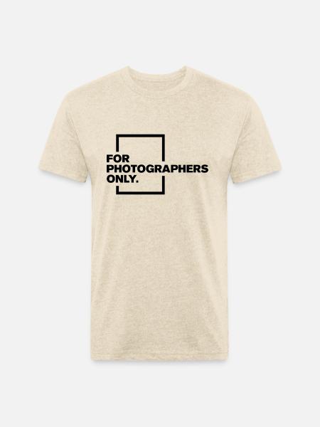 Photapher icon Logo - Unisex Poly/Cotton T-Shirt - heather cream