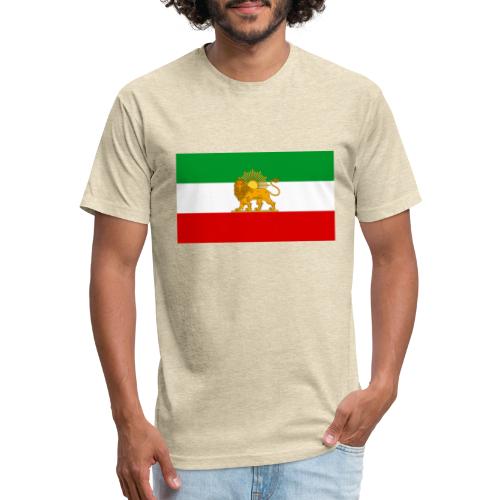 Flag of Iran - Fitted Cotton/Poly T-Shirt by Next Level