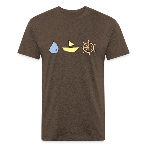 Drop, ship, dharma - Men’s Fitted Poly/Cotton T-Shirt