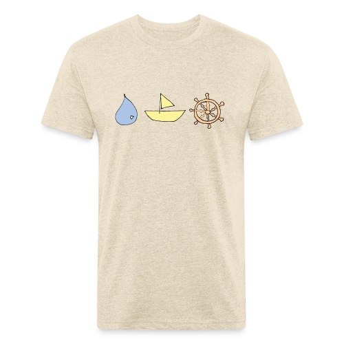 Drop, ship, dharma - Fitted Cotton/Poly T-Shirt by Next Level