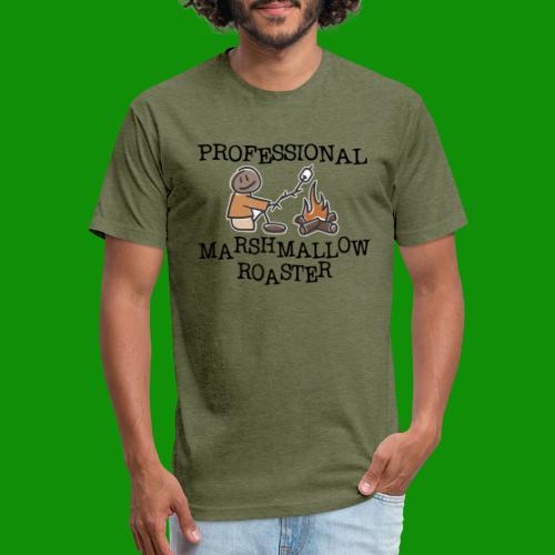 Professional Marshmallow Roaster - Men’s Fitted Poly/Cotton T-Shirt