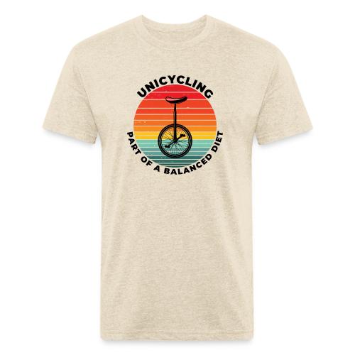 Unicycling Part of A Balanced Diet - Unisex Poly/Cotton T-Shirt