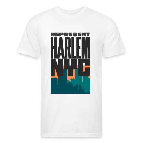 REPRESENT HARLEM - Men’s Fitted Poly/Cotton T-Shirt