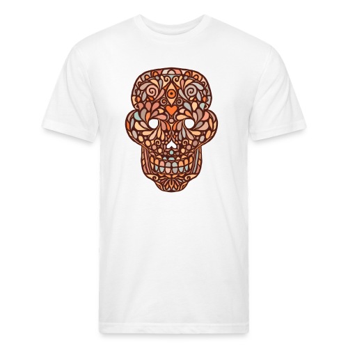 Sugar Skull - Fitted Cotton/Poly T-Shirt by Next Level