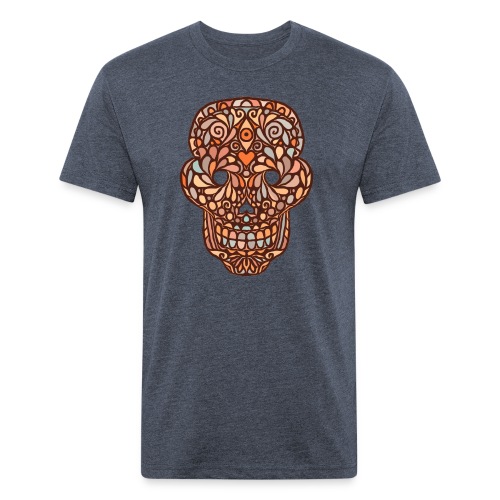 Sugar Skull - Men’s Fitted Poly/Cotton T-Shirt
