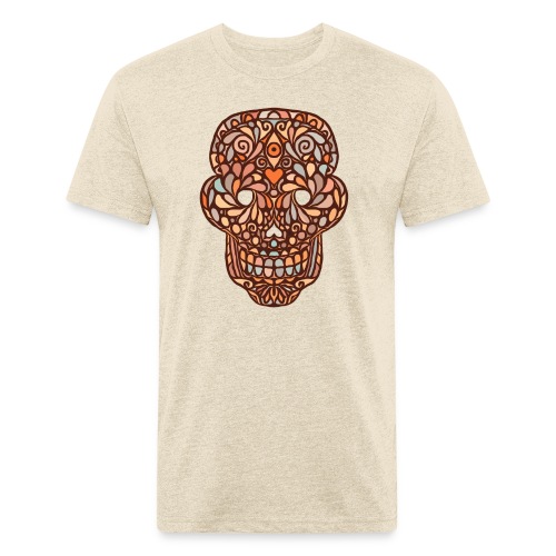 Sugar Skull - Men’s Fitted Poly/Cotton T-Shirt