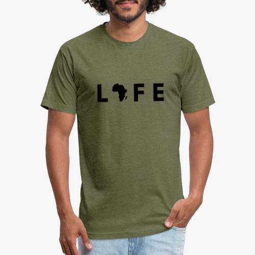 Africa Is Life - Men’s Fitted Poly/Cotton T-Shirt