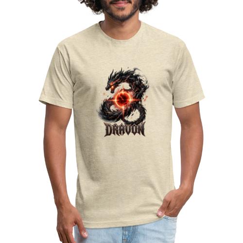 Dravon Fire Dragon Dark Fantasy Graphic T-Shirt - Unisex Poly/Cotton T-Shirt