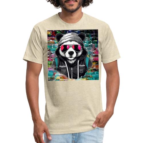 Stylish panda 2 - Unisex Poly/Cotton T-Shirt