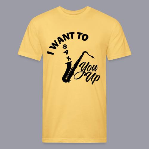 I WANT TO SAX YOU UP - Unisex Poly/Cotton T-Shirt