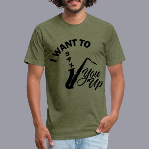 I WANT TO SAX YOU UP - Unisex Poly/Cotton T-Shirt