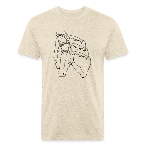 horsey pants - Men’s Fitted Poly/Cotton T-Shirt