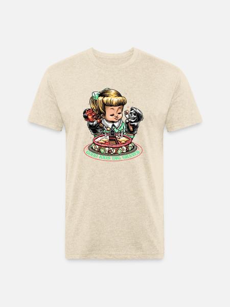 Good Kids Dig Graves - Unisex Poly/Cotton T-Shirt - heather cream