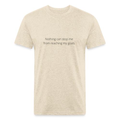 Nothing can stop me from reaching my goals (White) - Unisex Poly/Cotton T-Shirt